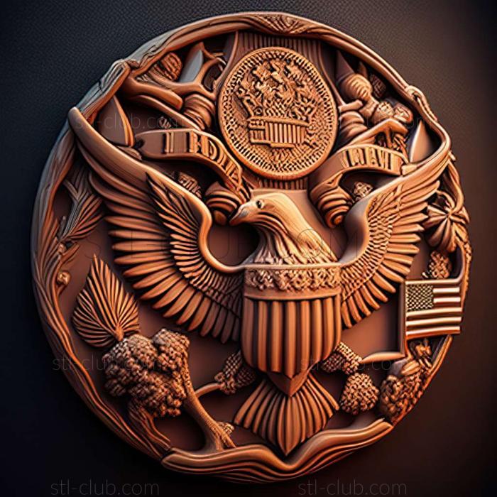 3D модель США (STL)